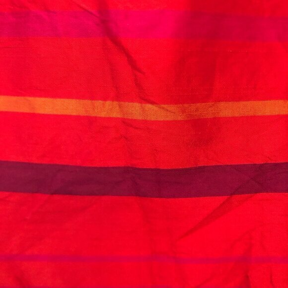 Vintage Jillian Jones 100% silk striped shift dress sz 8 - Picture 7 of 12